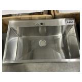 36" x 22" Silver Drop In Sink