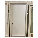 36" x 80" RH Steel Single Panel Exterior Door