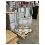 RTA 36" x 36" Glass Surround Shower Kit-NO TOP