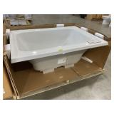 58-1/2" x 41" Drop-In Bathtub in White