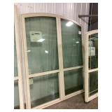 Boral® Tan Dual Single Hung Arch Top Window
