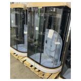 32" x 47" Glass Surround Shower Kit in Black