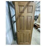 Mixed Lot of 6-Panel LH Red Oak Door Slabs x 6Pcs