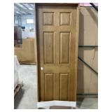 28" x 80" 6-Panel RH Red Oak Interior Door