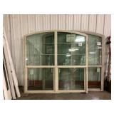 Boral® Tan Dual Single-Hung Arch Top Window