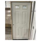 36" x 79" Fiberglass Exterior Door in White