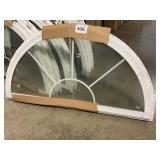 59-1/2" White Vinyl Fan-Lite Window