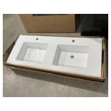 Aquabella White Wall Mounted Counter Sink