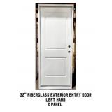 32" LH Fiberglass Exterior Entry Door