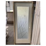 32" x 80" LH Steel FV Exterior Door in White
