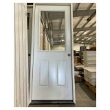 32" x 80" 1/2 View LH Steel Exterior Door