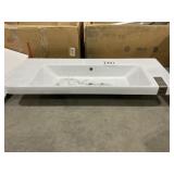 41-1/2" Porcelain Single Sink Top in White