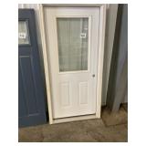 32" x 80" LH Steel 1/2-View Exterior Door
