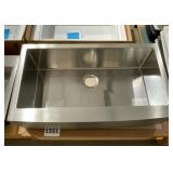 36" x 21" Farmhouse SS Single Bowl Kitchen Sink