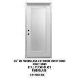 36" RH Fiberglass Exterior Entry Door