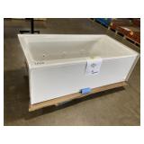 60" x 30" LH White Acrylic Jacuzzi Bathtub