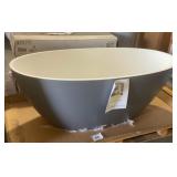 66" x 32" Gray Acquabella Ruby Bathtub