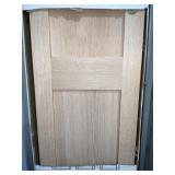 30" x 80" Unfinished Oak Bifold Door x 2Pcs