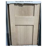 30" x 80" Unfinished Oak Bifold Door x 2Pcs