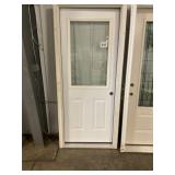 32" x 80" LH Steel 1/2-View Exterior Door