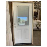 36" x 79" RH Steel 1/2 View Exterior Door