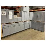 15pc. Pacific Grey 36" Kitchen Set