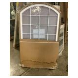 34" x 60" White Arch Top Block Fixed Window Unit