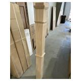 Unfinished Red Oak 62" Knoll Post x 6Pcs