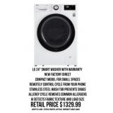 LG 24" Smart Washer With Warranty