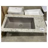 44" x 22" Single Sink Vanity Top