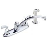 Delta B2410LF 2-Handle Kitchen Faucet w/ Spray