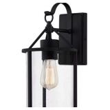 Ashley 1-Bulb Wall Lantern in Black x 2