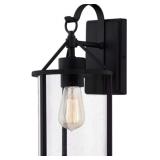 Ashley 1-Bulb Wall Lantern in Black x 2