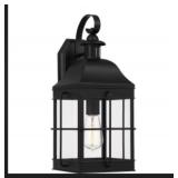 Ashley 1-Bulb Wall Lantern in Black x 2