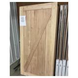 42" x 84" White Cedar Z-Style BarnDoor w/ HDW. x 2