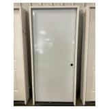 36" x 80" LH Smooth Steel Exterior Door