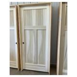 36" x 80" RH Poplar 3-Panel Interior Door