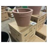 12 inch clay Michelle planter X3