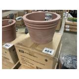 15 inch clay Michelle planter X3
