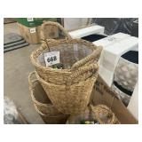 12 inch Agnes basket planter X2