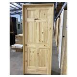 36" x 80" RH Knotty Pine 6-Panel Interior Door
