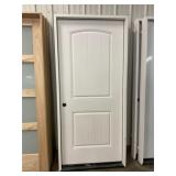 36" x 80" RH Fiberglass 2-Panel Arch Exterior