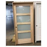 36" x 80" RH 4-Panel White Cedar Interior Door
