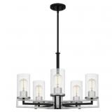 Ashley 5-Bulb Chandelier in Nickel
