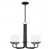 Ashley 5-Bulb Chandelier in Black