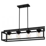 Ashley 4-Bulb Island Light in Black