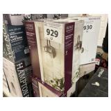 Bronze exterior wall lantern X2