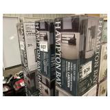 Black exterior wall lantern X2