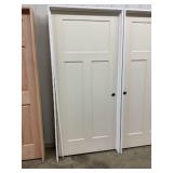 36" x 80" LH 3-Panel Square Top MDF Interior Door