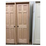 24" x 80" RH Oak 6- Panel Interior Door